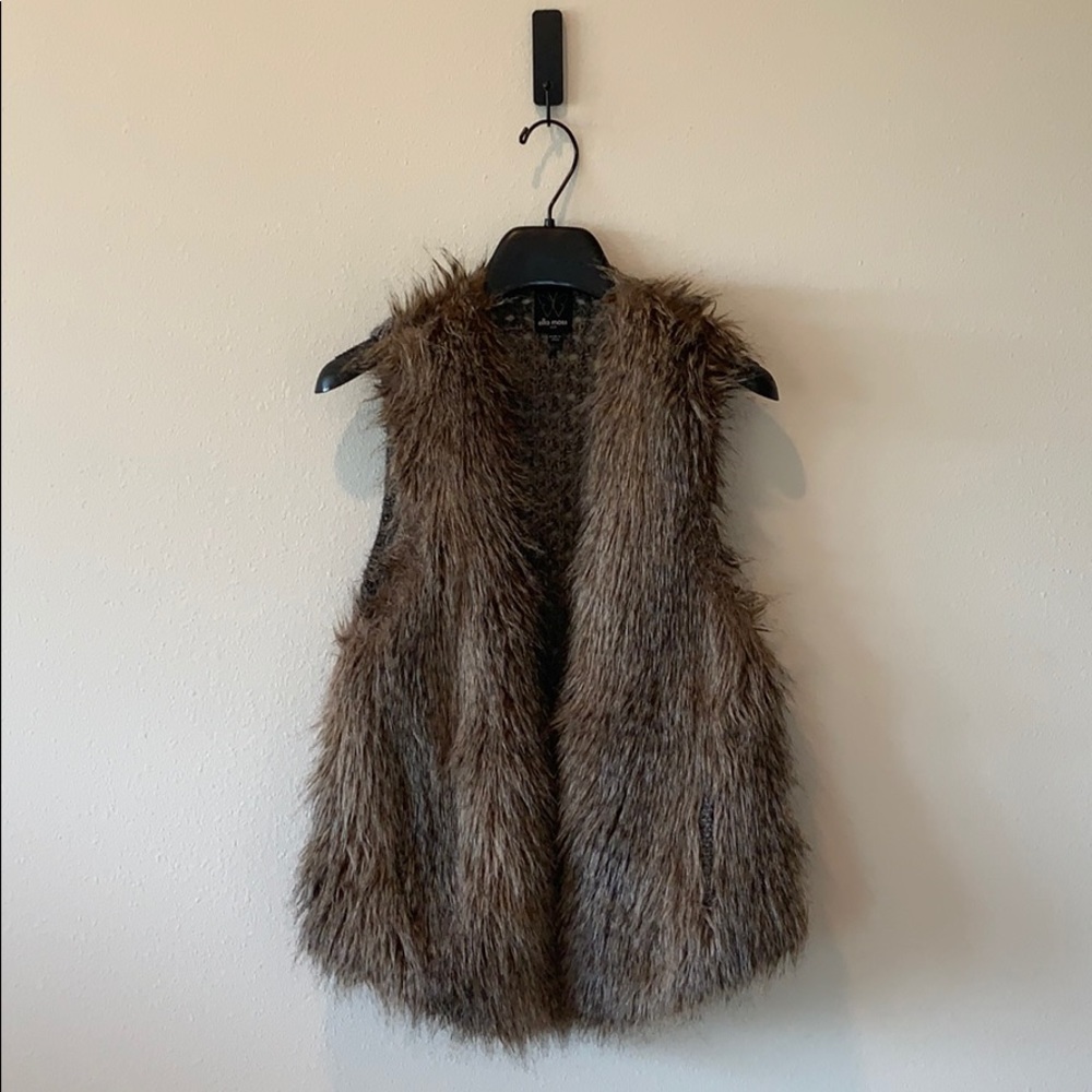 ELLA MOSS | Faux Fur Vest [Size XS/S]